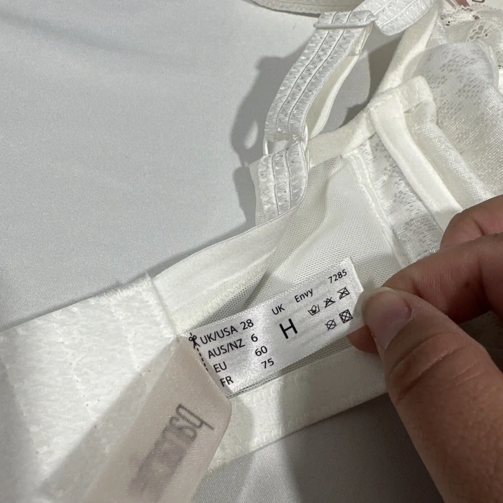 NWT $72 Panache [ 28H US‎ ] Envy Balconnete Underwire Full Cup Bra in Ivory